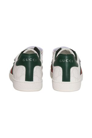 sneakers in pelle bianco GUCCI KIDS | 463091FAEG69048